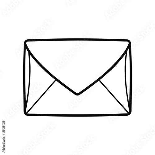 Simple Envelope Icon Clean Minimalist Design for Communication