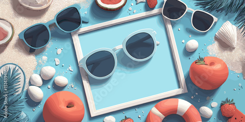 summer clipart, summer banner, summer, summer poster, cute summer, summer silhouette, beach banner, beach poster, water, sea, beach, kayak, boat, sport, summer, canoe, people, vacation, ocean, fun, ve