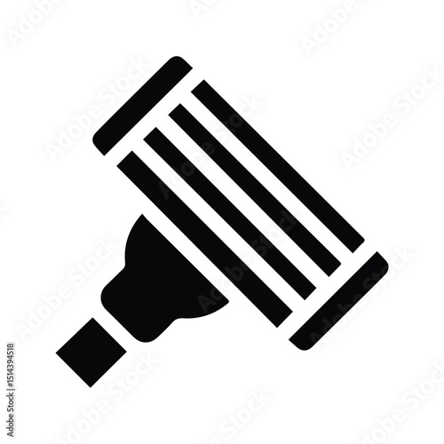 Shaver Icon. Manual Shaver On White Background.