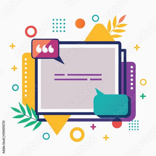Quote box frame, big set. Quote box icon. Texting quote boxes. Blank template quote text info design boxes quotation bubble blog quotes symbols. Creative vector banner illustration.