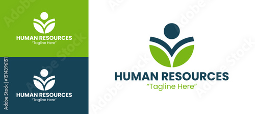 Modern Human Resources Logo for Business Development and Team Success