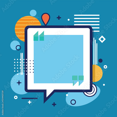 Quote box frame, big set. Quote box icon. Texting quote boxes. Blank template quote text info design boxes quotation bubble blog quotes symbols. Creative vector banner illustration.