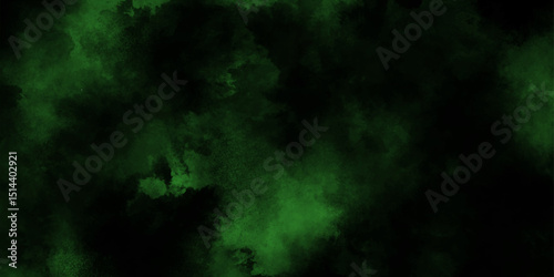 Green powder dust smoke on black background, eclectic and expressive Painted dreamscape Infused with array abstract paint or smoke texture background, abstract smoke wallpaper background for desktop.