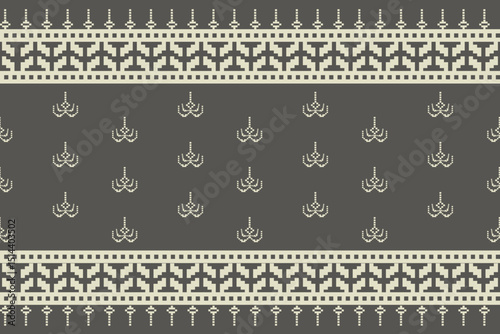 Elegant Chandelier Motif Textile vintage floral patterns and seamless borders