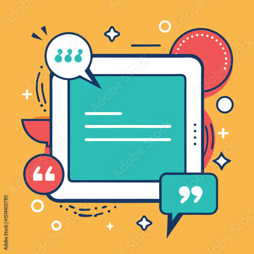 Quote box frame, big set. Quote box icon. Texting quote boxes. Blank template quote text info design boxes quotation bubble blog quotes symbols. Creative vector banner illustration.