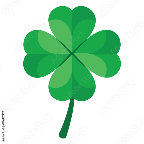 Wood sorrel flower Silhouette on white background