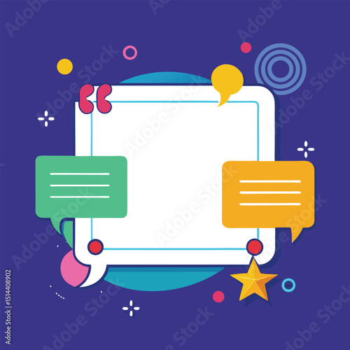 Quote box frame, big set. Quote box icon. Texting quote boxes. Blank template quote text info design boxes quotation bubble blog quotes symbols. Creative vector banner illustration.
