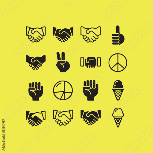 Iconic Symbols of Unity, Peace, and Agreement