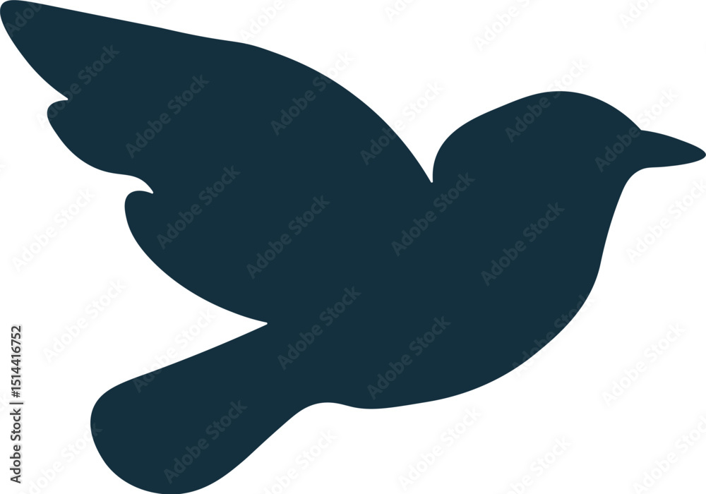 Naklejka premium Flying Bird Silhouette Graphic Element