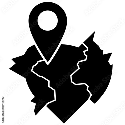 map pointer with pin