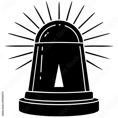 vector illustration of a bell tower