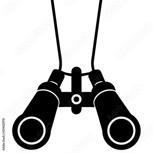 binoculars isolated on white background