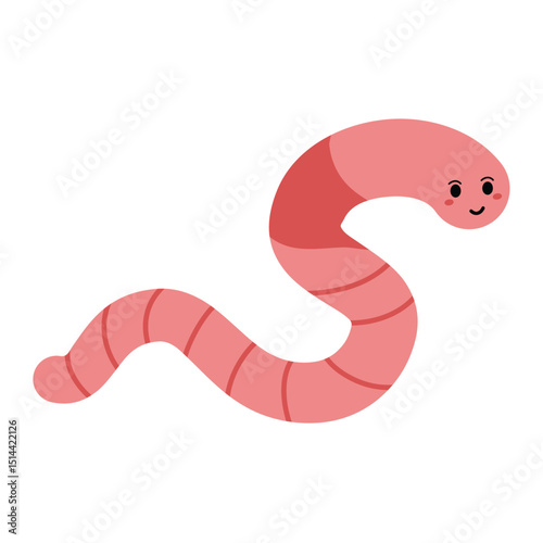Worm Insect, Cartoon worm, Cute Cartoon Worm