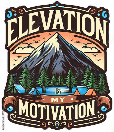 Elevation Is My Motivation, typography