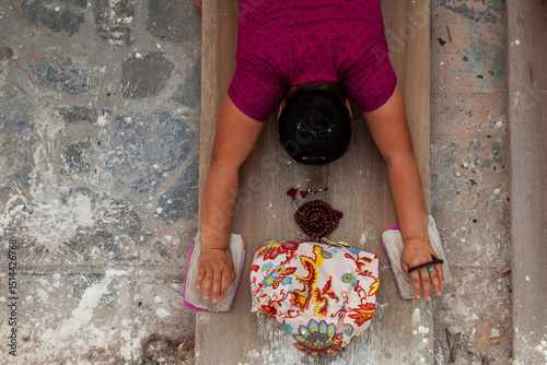 Devotee in Full-Body Prostration