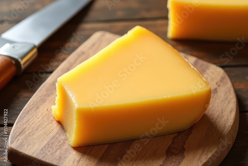 Wooden Cutting Board with Artisan Colby Cheese