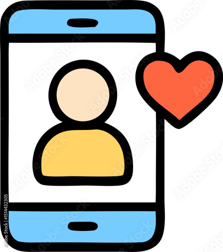 Icons for long distance relationships. Suitable for digital marketing, websites, presentations, and social media posts for a modern touch.