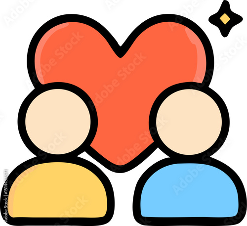 Icons for relationships and networking. Suitable for digital marketing, websites, presentations, and social media posts for a modern touch.