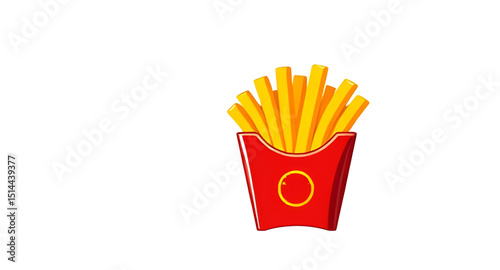 French fries vector, French fries illustration, Fries icon, Cartoon French fries, Fast food fries vector, Crispy fries illustration, French fries clipart, Fries in box vector, Vector fries icon, Hand-