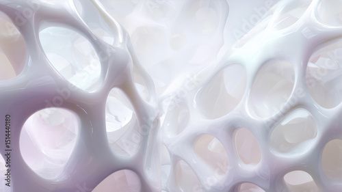 Stylized cellular structure from a top down view