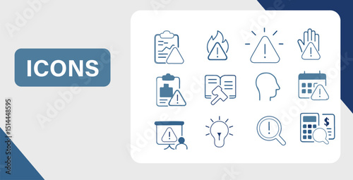 Startup and development set of web icons in line style.