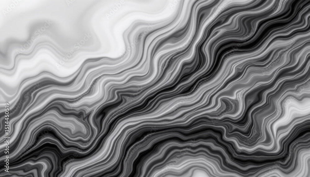Mesmerizing abstract background featuring swirling patterns in shades of black, white, and gray, creating dynamic flow that evokes sense of movement and depth Mesmerizing abstract background featuring swirling patterns in shades of black, white, and gray, creating dynamic flow that evokes sense of movement and depth