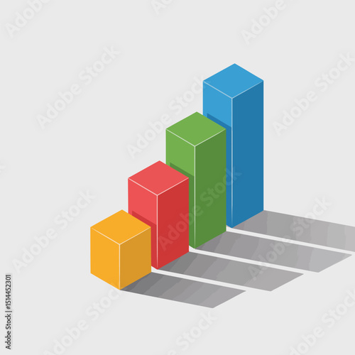 Isometric 3D Laptop Displaying Digital Flowchart and Data Visualizations for Business Process Management and Data-Driven Operational Efficiency