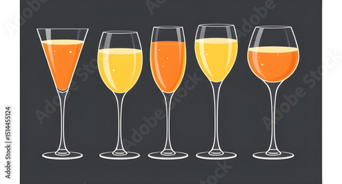 Set of champagne, Champagne glass vector set, Champagne bottle illustration, Champagne celebration icons, Champagne flute clipart, Champagne toast vector, Sparkling wine icon set, Champagne explosion 