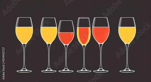 Set of champagne, Champagne glass vector set, Champagne bottle illustration, Champagne celebration icons, Champagne flute clipart, Champagne toast vector, Sparkling wine icon set, Champagne explosion 