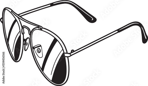 vector icon of sunglass
