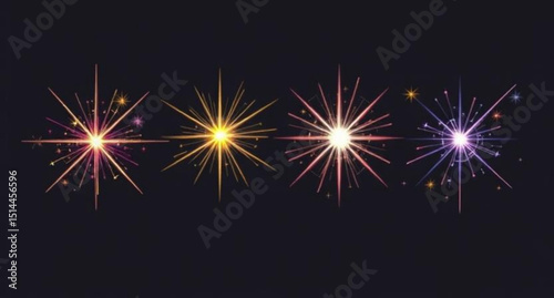 star cluster vector, abstract cosmic stars, decorative twinkle star, galaxy stars clipart, shining night star, constellation pattern vector, starburst clipart, fantasy star illustration, neon stars ve