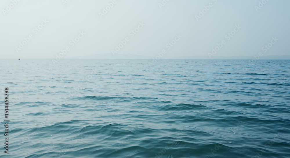 Obraz premium Open Water Ocean View with Waves