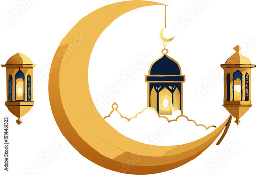 islamic mosque in the night
