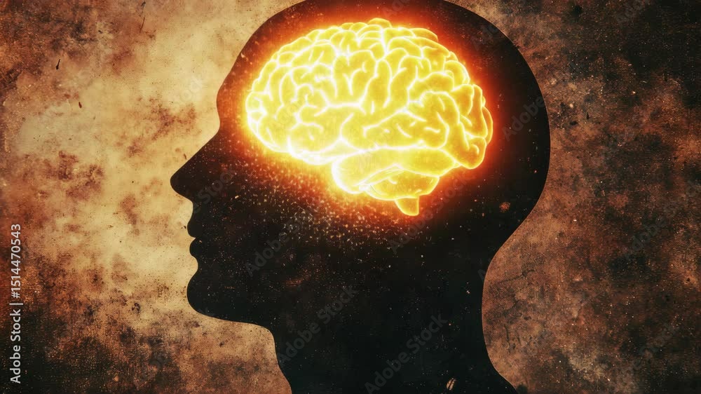 The brain in a cosmic setting, symbolizing intelligence and the universe of knowledge.