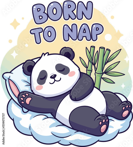  Cute Sleeping Panda - Born to Nap