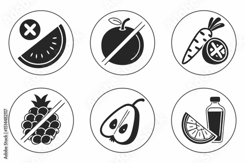 set of fruits