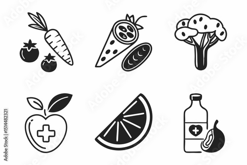 food icons set