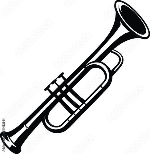 Trumpet vector Silhouette