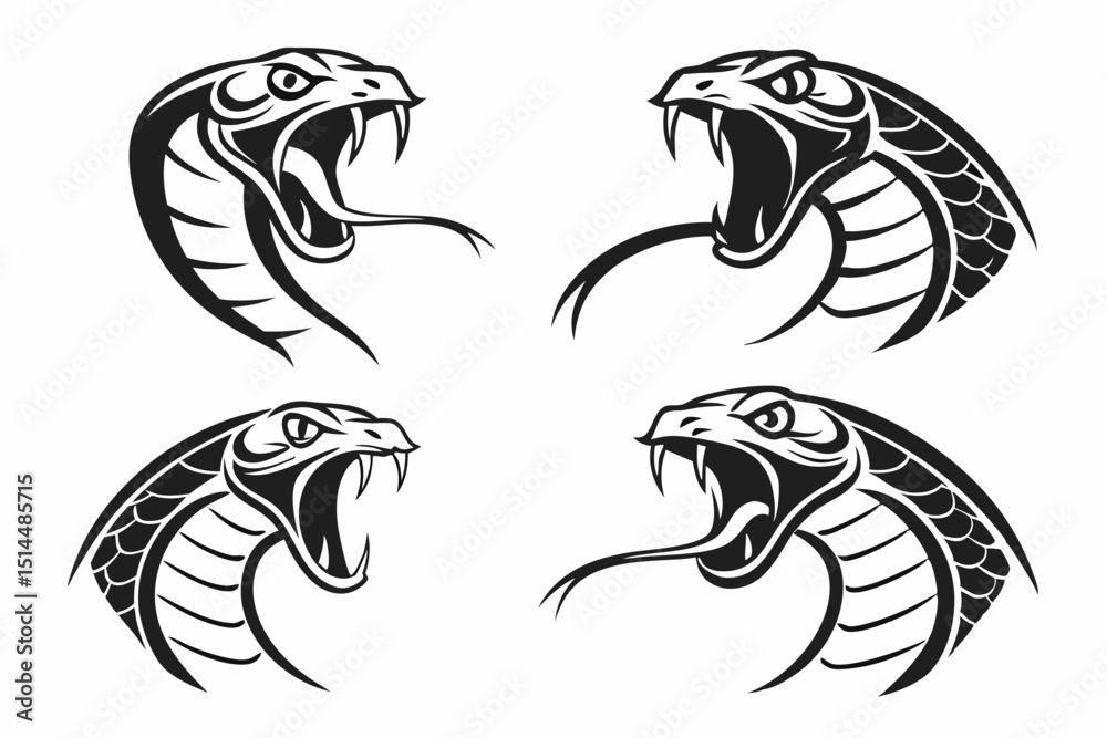 Naklejka premium vector set of fish