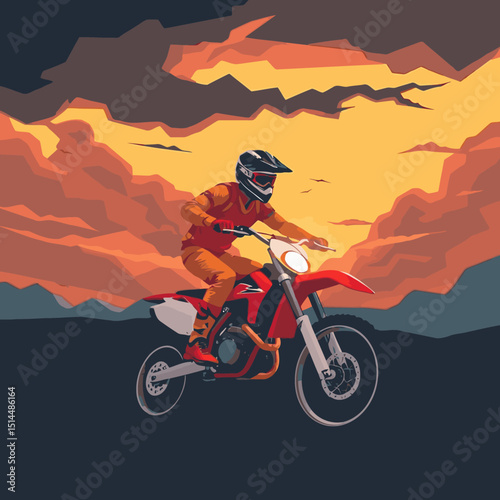 motocross vector art