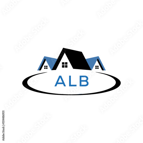 Initial ALB Letter Linked Logo for business and company identity. Modern ALB Letter Logo Vector Template with modern trendy golden logo.
