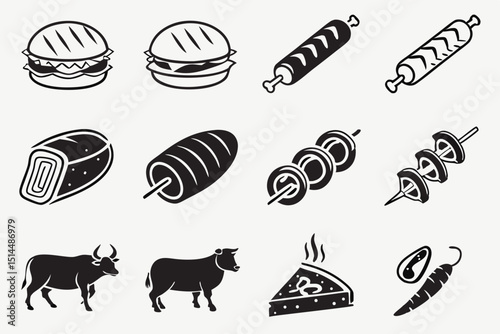 food icons set