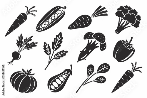 set of vegetables