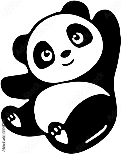 panda and bamboo