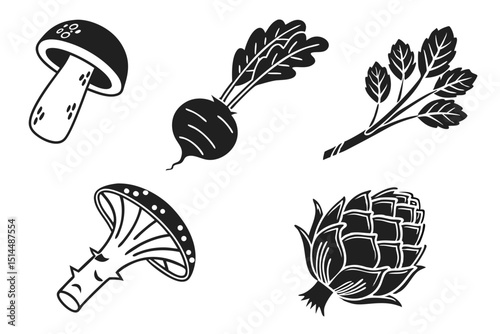 set of vegetables