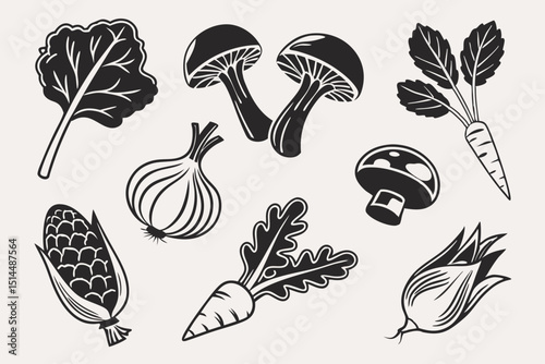 seamless pattern with vegetables