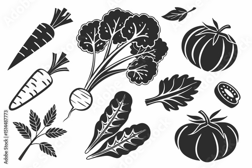 seamless pattern with vegetables