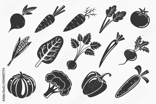 set of vegetables