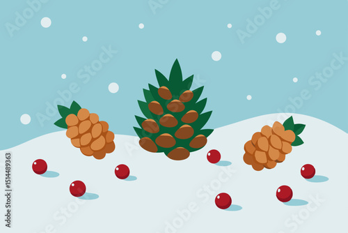 christmas tree with berries