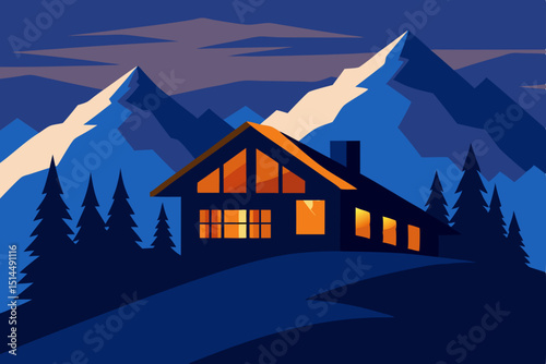house in the mountains